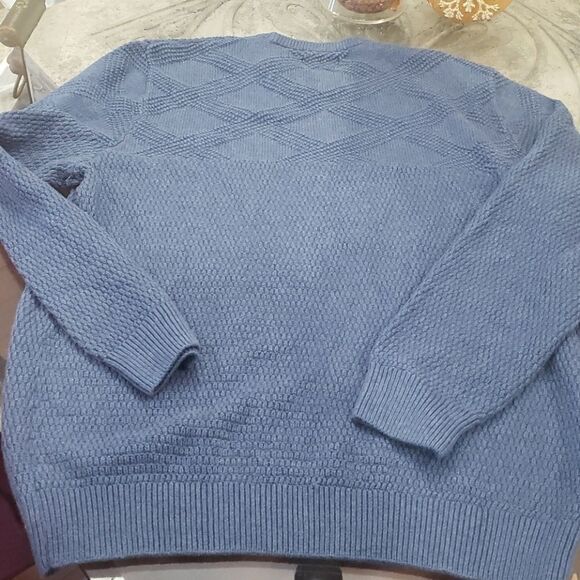 SALE! Chaps men's Crewneck Cotton Oversized Sweater L new - Picture 4 of 5